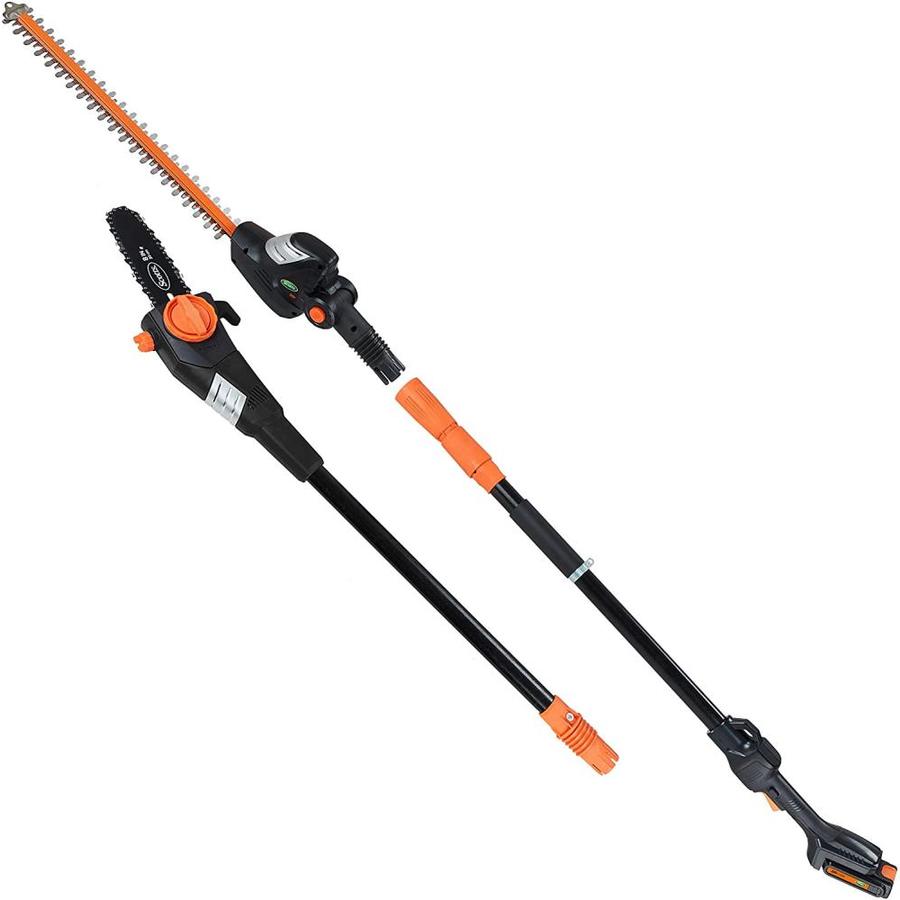 electric pole saw hedge trimmer combo
