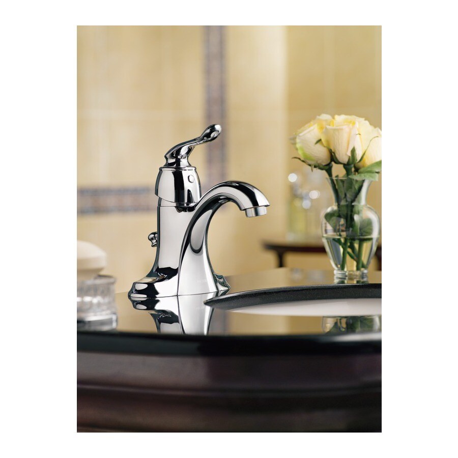 Moen Muirfield Chrome 1Handle 4in Mini Widespread WaterSense Bathroom
