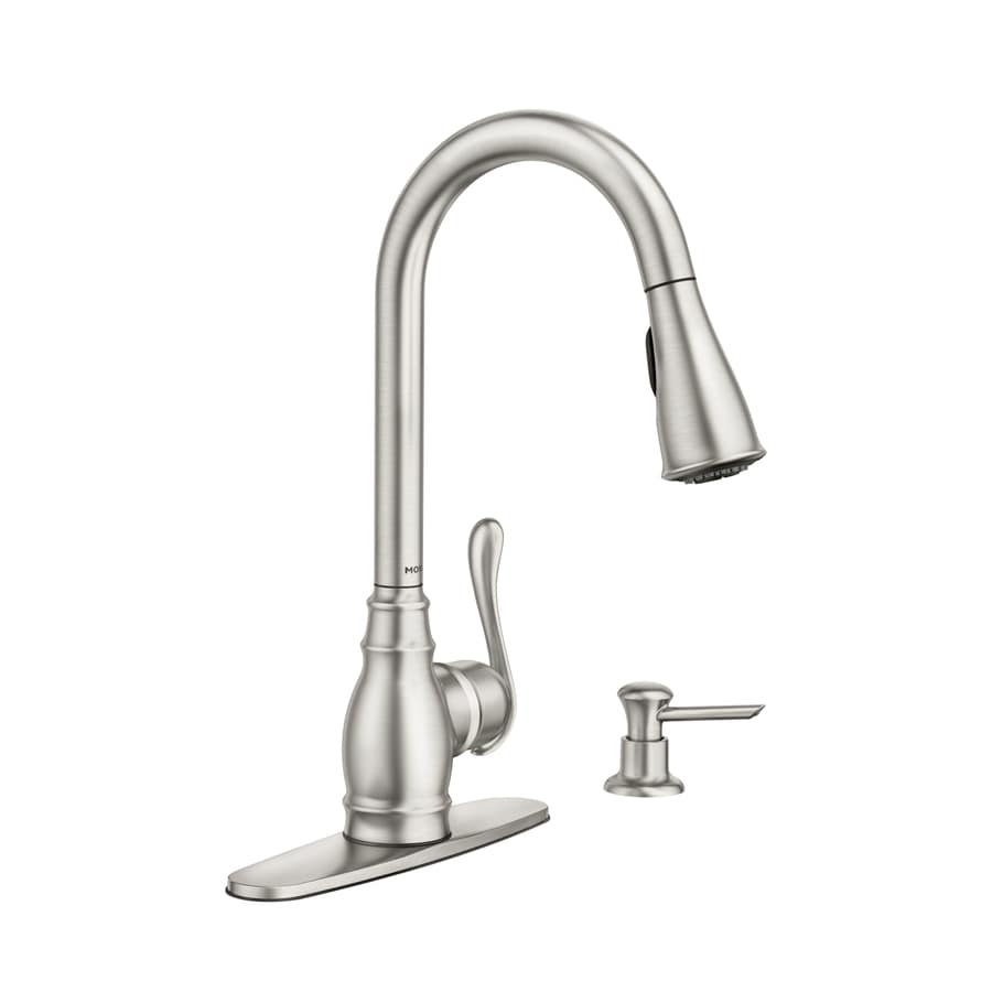 Moen Anabelle Spot Resist Stainless 1 Handle Pull Down Kitchen Faucet In The Kitchen Faucets Department At Lowescom