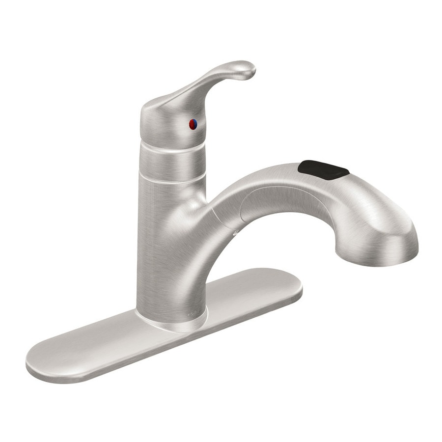 shop-moen-renzo-spot-resist-stainless-1-handle-pull-out-kitchen-faucet