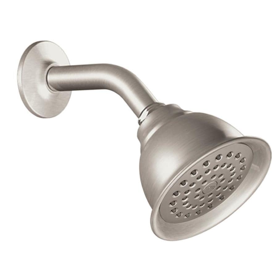 Moen Caldwell Spot Resist Brushed Nickel 1-Handle Faucet With Valve In ...