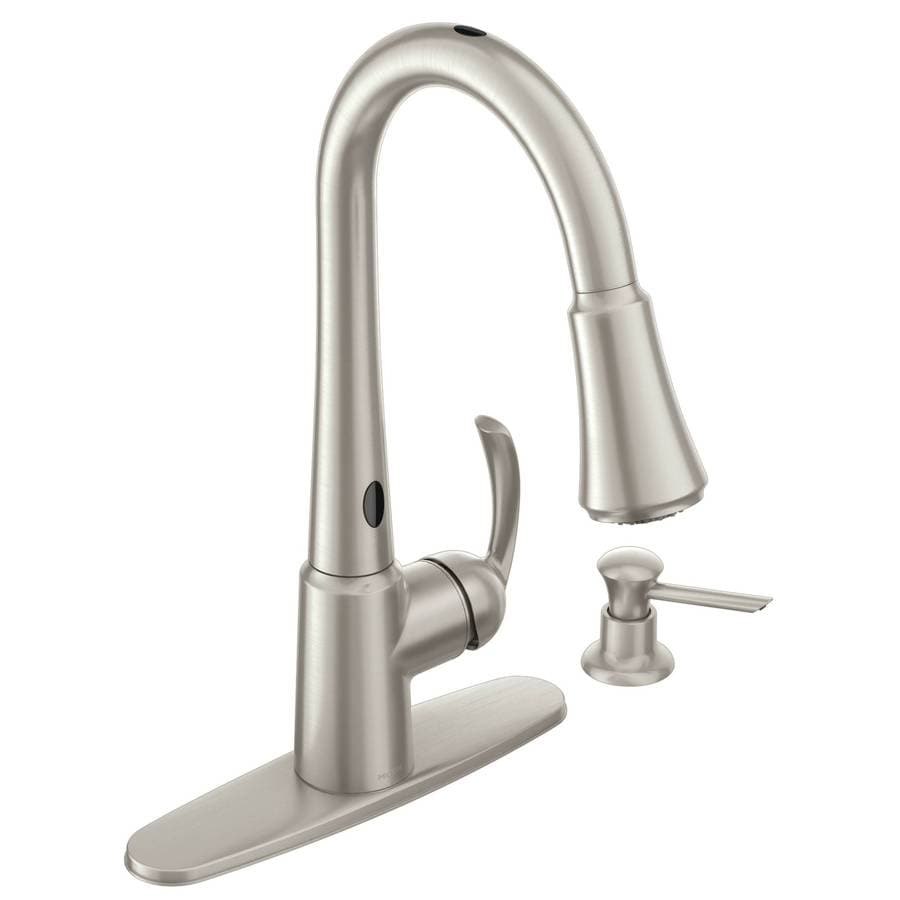 Shop Moen Delaney with Motionsense Spot Resist Stainless 1 ...
