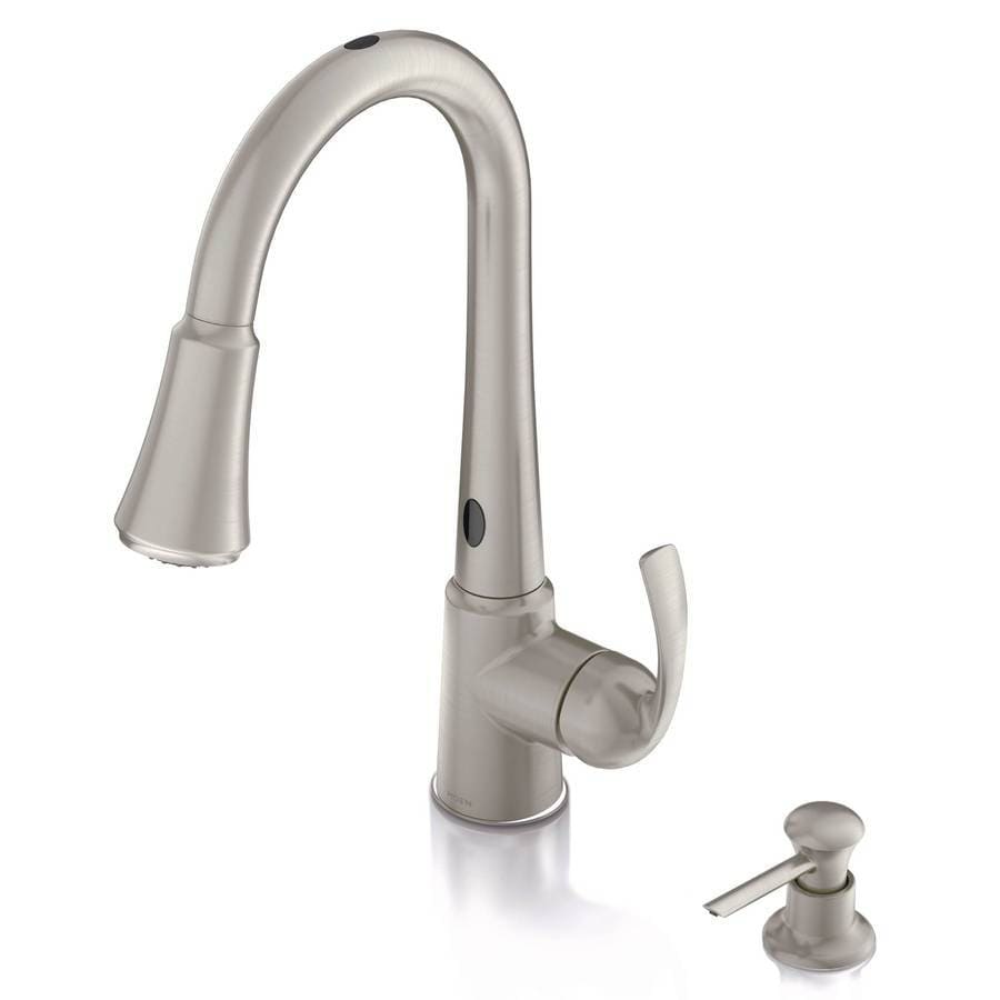 Tools Moen 87359e2srs Delaney Motion Sense One Handle High Arc Pulldown Kitchen Faucet Spot 2616