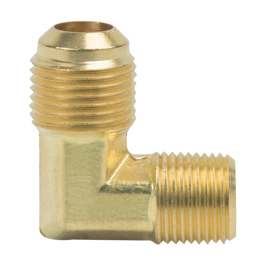 Brasscraft 1 2 In X 3 8 In Threaded Flare X Mip Adapter Elbow Fitting