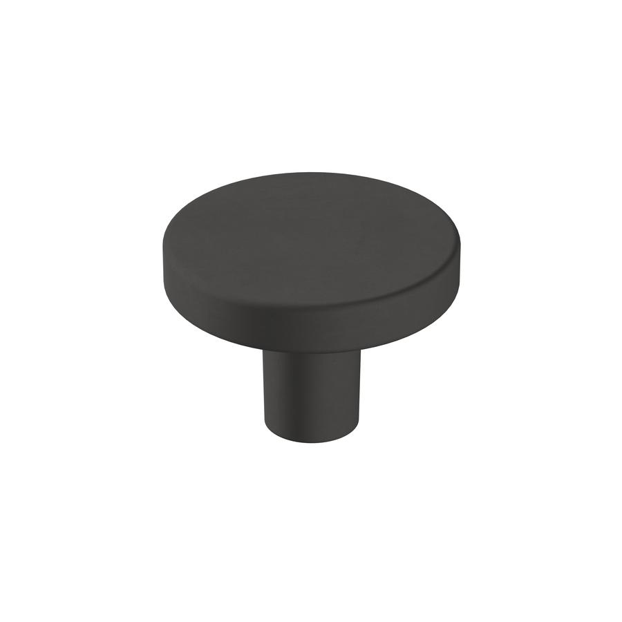 Amerock Versa 1.375in Matte Black Round Contemporary Knob in