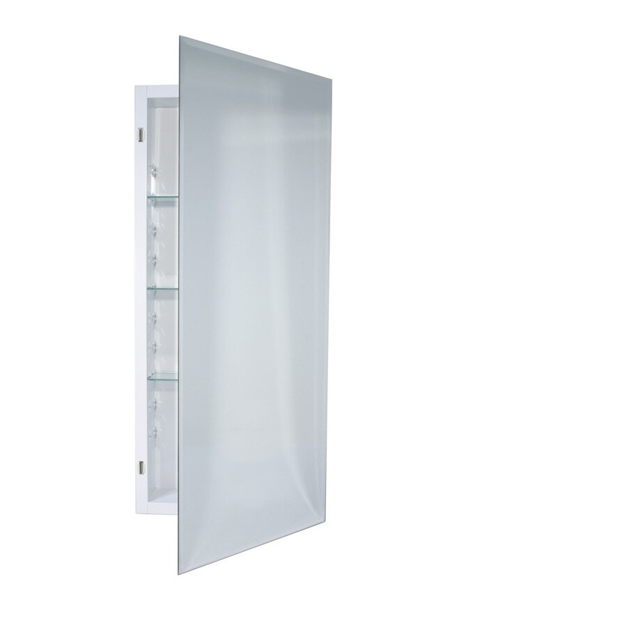 Broan Horizon 36 In H X 16 In W Frameless Metal Recessed Medicine Cabinet At Lowes Com