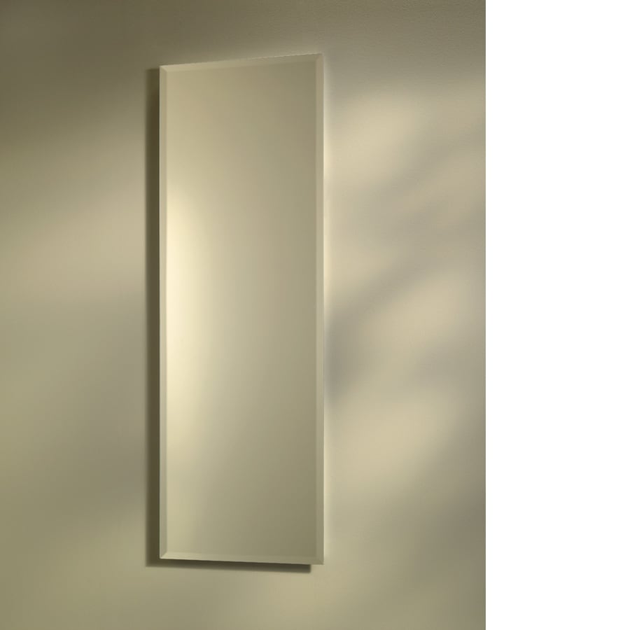 Jensen Pillar 12 In X 36 In Rectangle Recessed Mirrored Plastic Medicine Cabinet In The Medicine Cabinets Department At Lowes Com