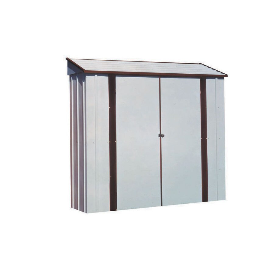 Arrow Galvanized Steel Storage Shed (Common: 7-ft x 2-ft; Interior 
