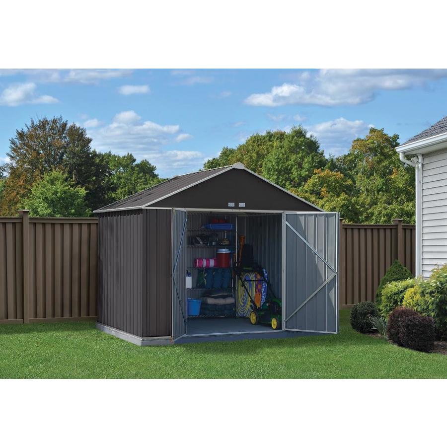 Vinyl Dallas 10 W X 6 D Arrow Outdoor Metal Storage Shed Kit Storage Shed Kits Shed Blueprints Building A Shed