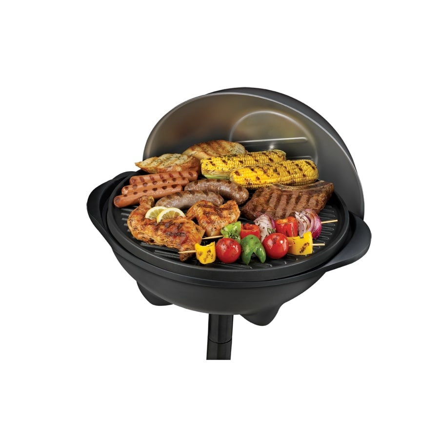 skylle muggen Fortæl mig George Foreman Indoor Outdoor Grill-Watt Silver Electric Grill in the  Electric Grills department at Lowes.com