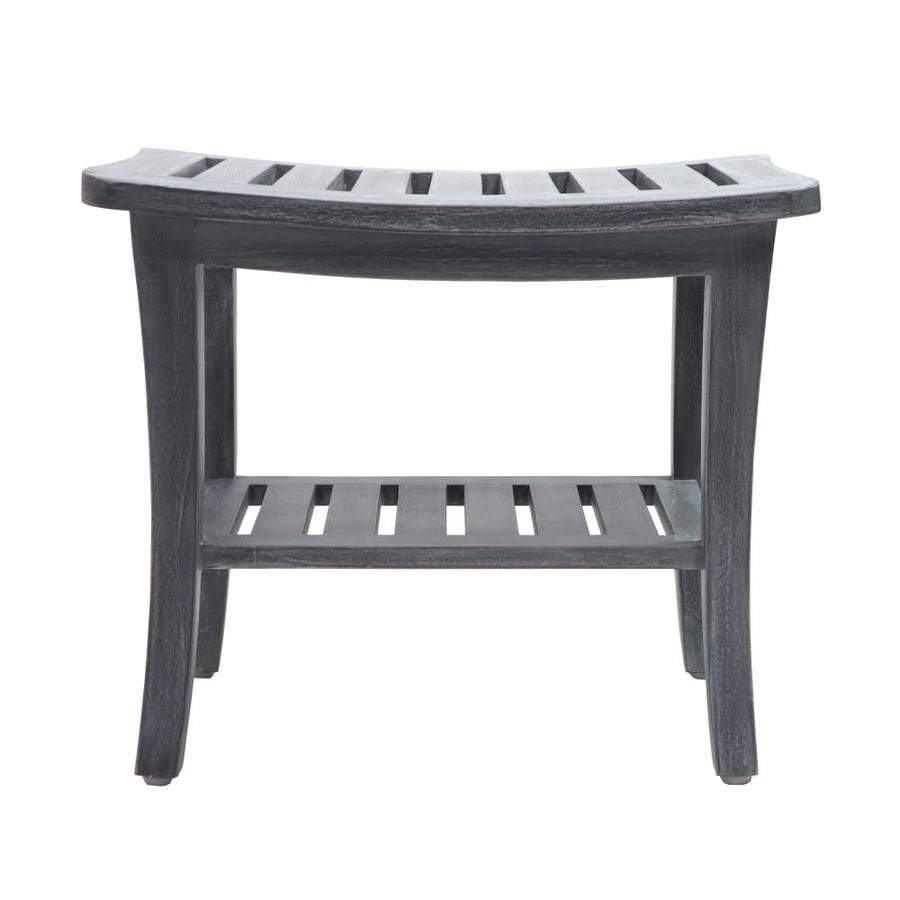 gray shower bench seat