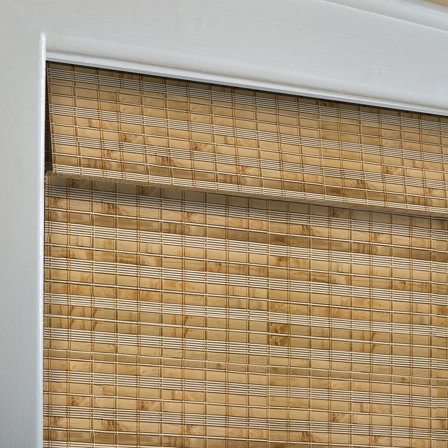 Custom Size Now By Levolor Trim Go 72 In Natural Bamboo Light Filtering Roman Shade In The