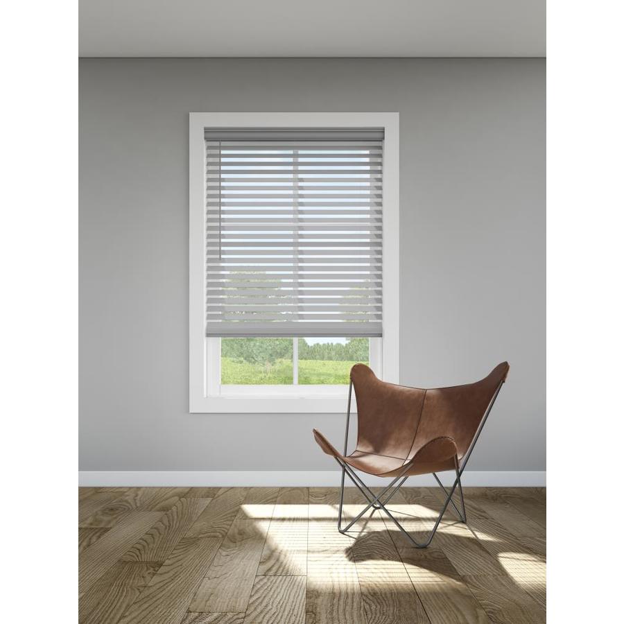 LEVOLOR Trim+Go 2.5in Slat Width 35in x 72in Cordless Gray Faux Wood