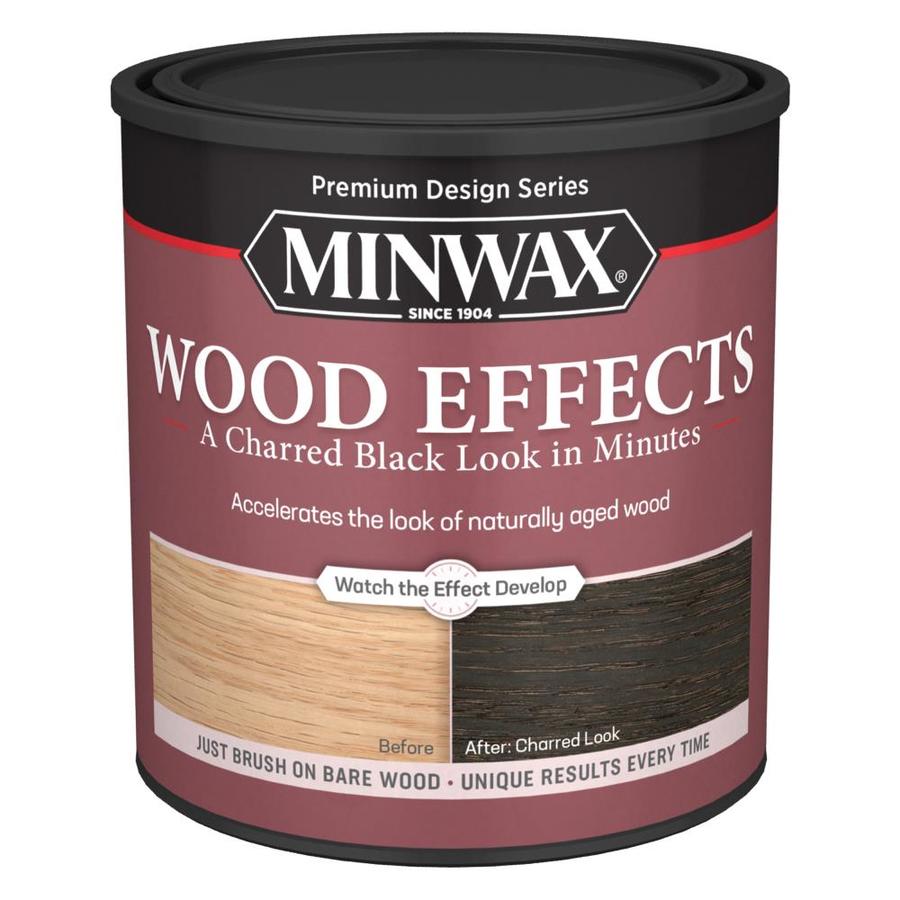 Minwax Wood Effects Water Based Charred Black Look Interior Stain 1