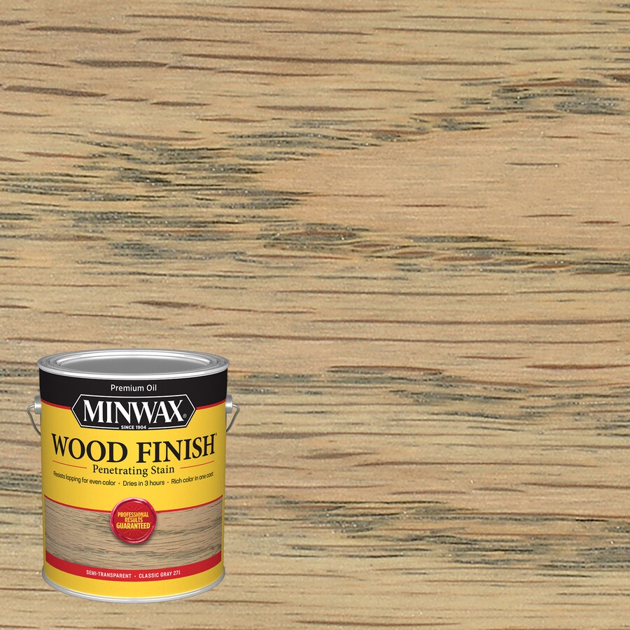 Minwax Wood Finish Satin Classic Gray Oil Based Interior Stain Actual