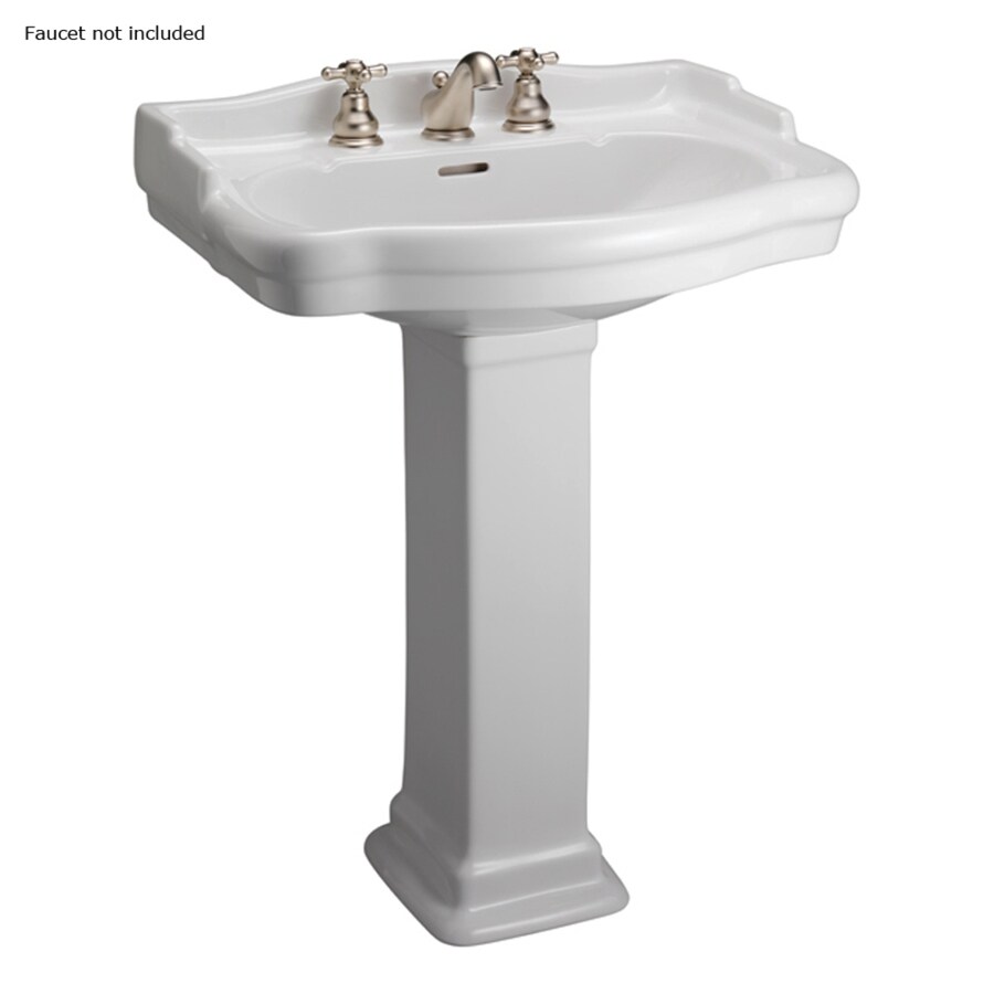 Barclay Stanford 35.5in H White Vitreous China Pedestal Sink in the