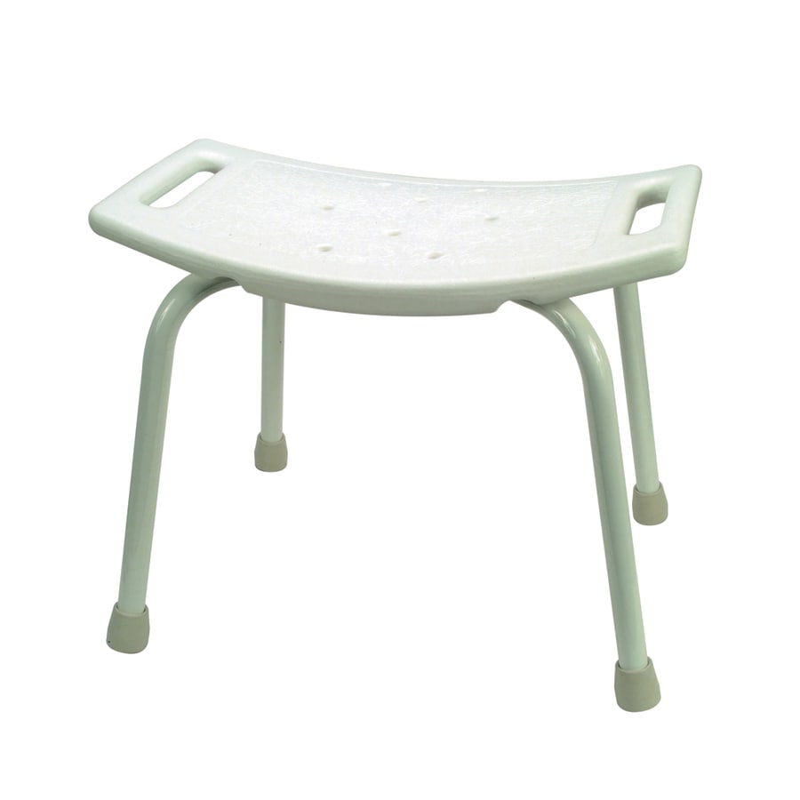 Shop Barclay White Plastic Freestanding Shower Seat at 