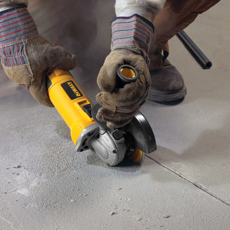 DEWALT 5-in 13-Amp Sliding Switch Corded Angle Grinder At Lowes.com