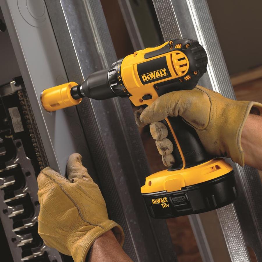 DEWALT 18-Volt 1/2-in Nickel Cadmium (Nicd) Cordless Drill (2-Batteries ...