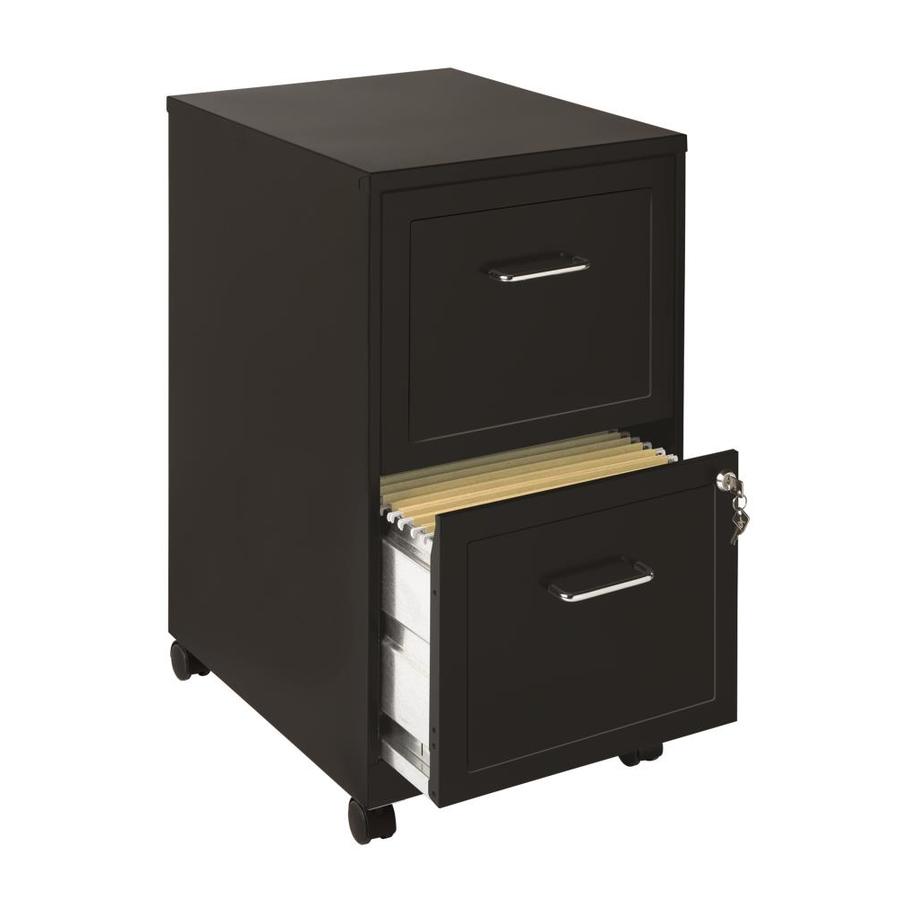 Office Designs Space Solutions Black 2 Drawer File Cabinet In The File Cabinets Department At Lowes Com