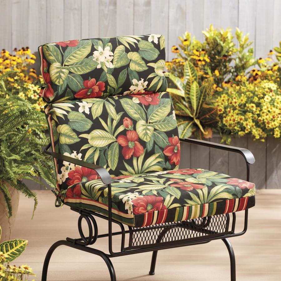 Garden Treasures GT BLACK FLORAL HIGH BACK in the Patio Furniture