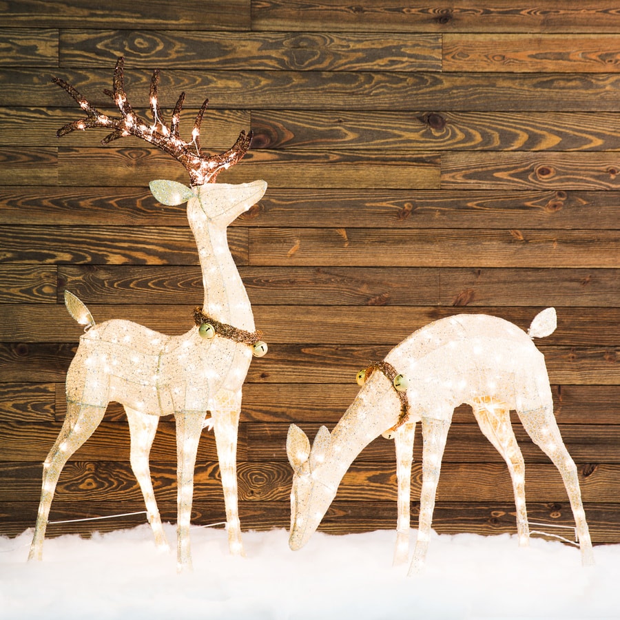 5in Reindeer Reindeer with White Incandescent Lights at Lowes.com