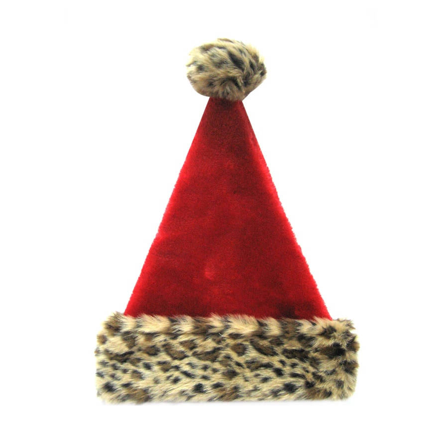 leopard christmas hat