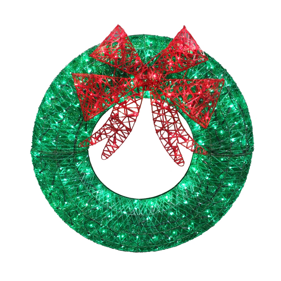 Lighted Christmas Wreath 