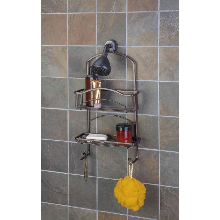 2 Shelf Shower Caddy Aluminum Oil Rubbed Bronze In The Hanging Shower Caddies Department At 6238