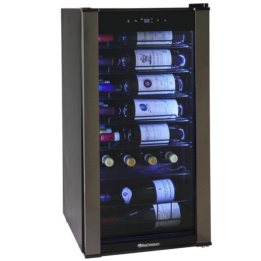 Wine Enthusiast 28Bottle Capacity Black Wine Chiller in the Wine