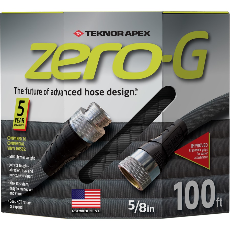 Zero G 5 8 In X 100 Ft Premium Duty Kink Free Woven Gray Hose In The Garden Hoses Department At Lowes Com