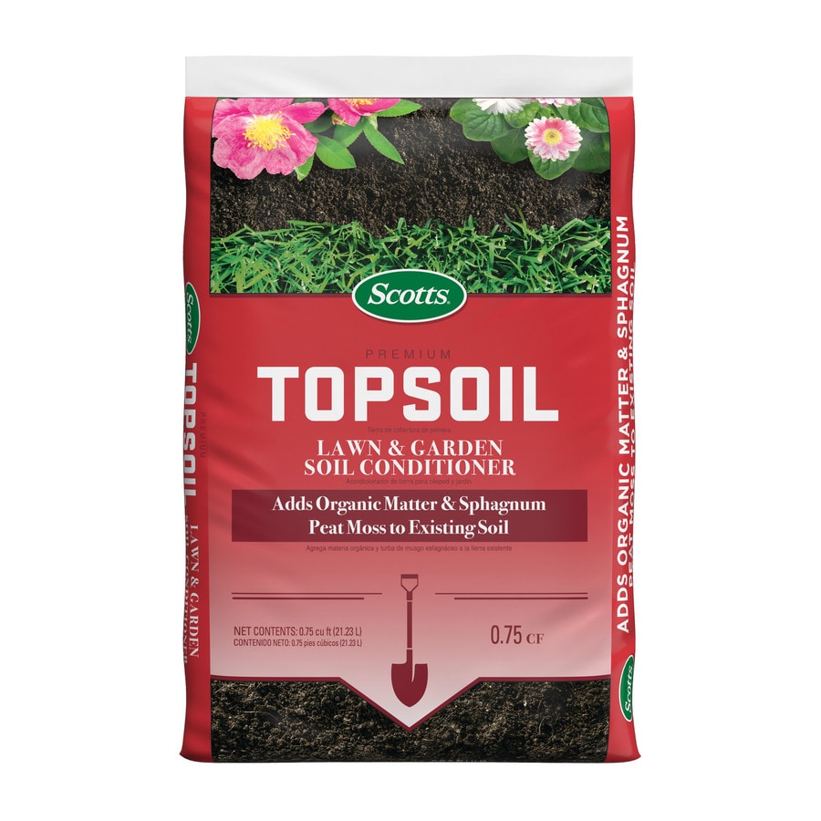 Scotts Premium Topsoil 0 75 Cu Ft Top Soil In The Soil Department At Lowes Com