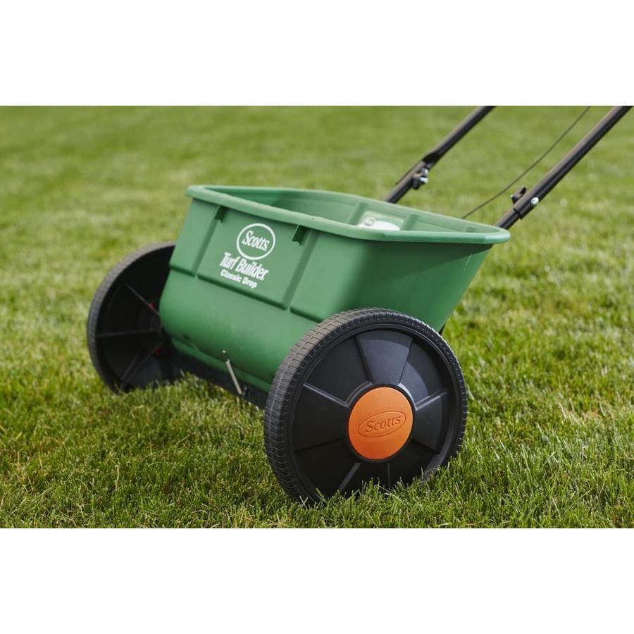 Scotts Turf Builder Classic 32lb Drop Spreader in the Push Spreaders