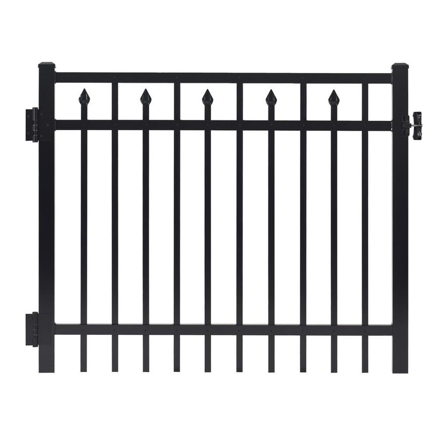 Gilpin 5 Ft X 5 Ft Black Aluminum Spaced Picket Decorative Metal Fence