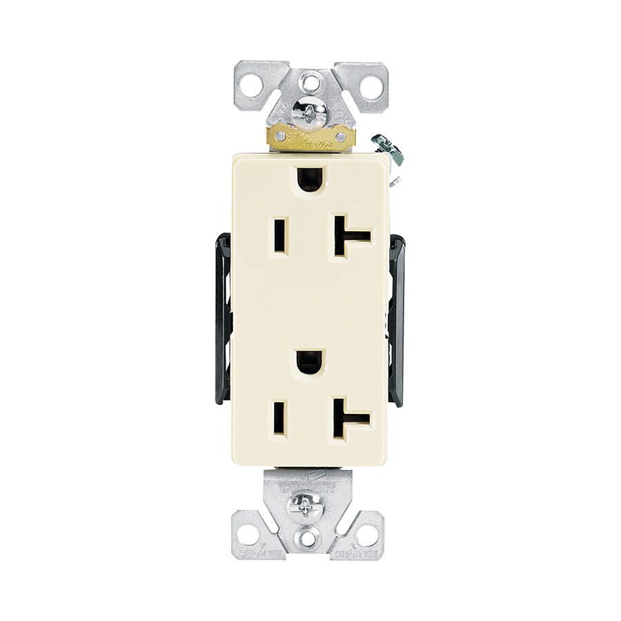 Cooper Wiring Devices Ivory 20-Amp Duplex Commercial in the Electrical