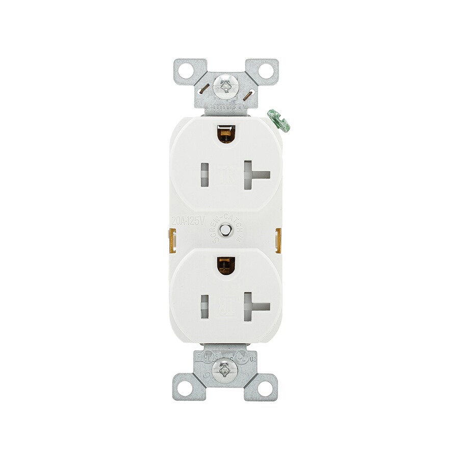 Cooper Wiring Devices White 20-Amp Duplex Tamper Resistant Commercial