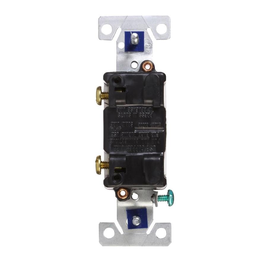 Eaton 15Amp SinglePole White Illuminated Toggle Light Switch in the