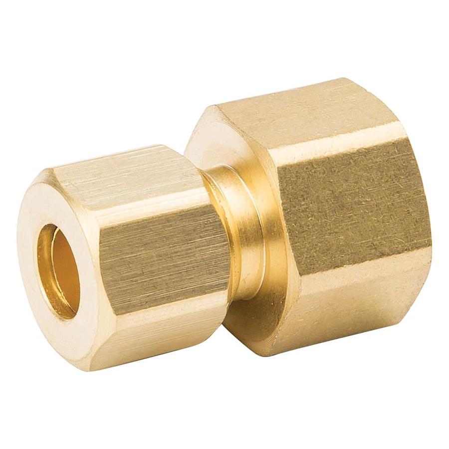 B&K 3/8in Compression Adapter Fitting in the Brass Fittings department