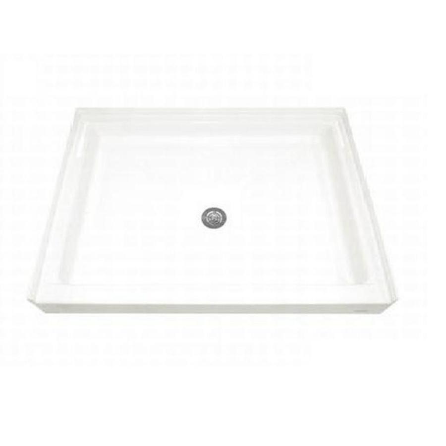 Shop American Standard White Acrylic Shower Base (Common: 34-in W X 48 ...