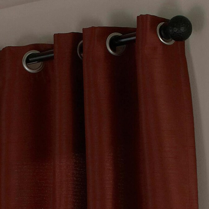 allen + roth 95-in Spice Polyester Blackout Single Curtain Panel in the
