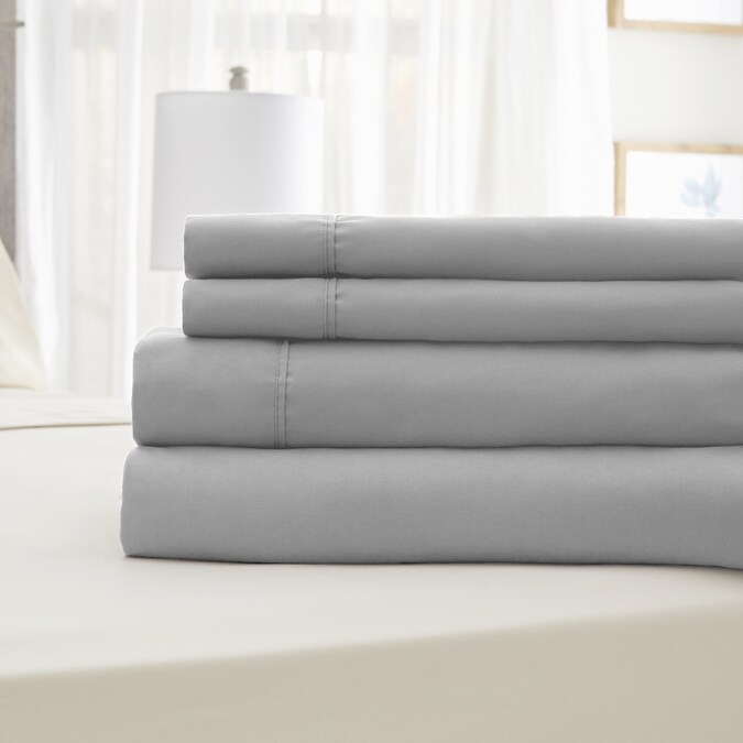 Serta Cool and Clean Sheet Set King Microfiber Bed-Sheet in the Bed Sheets department at www.bagssaleusa.com