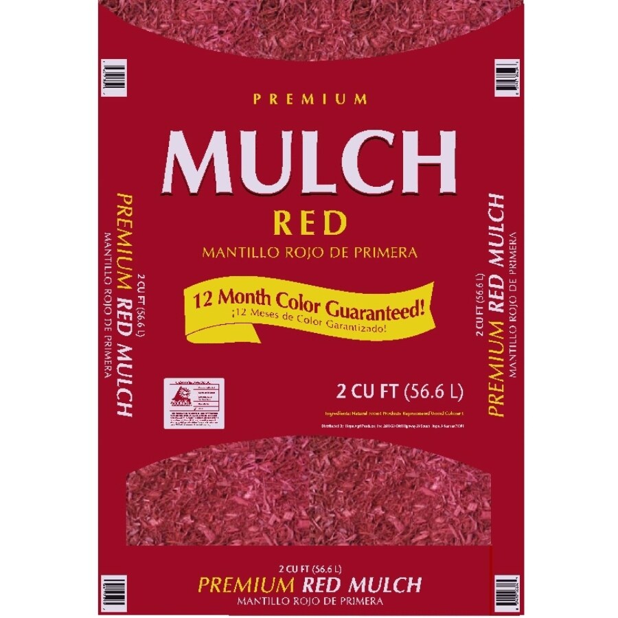 Premium 2cu ft Red Hardwood Mulch in the Bagged Mulch department at