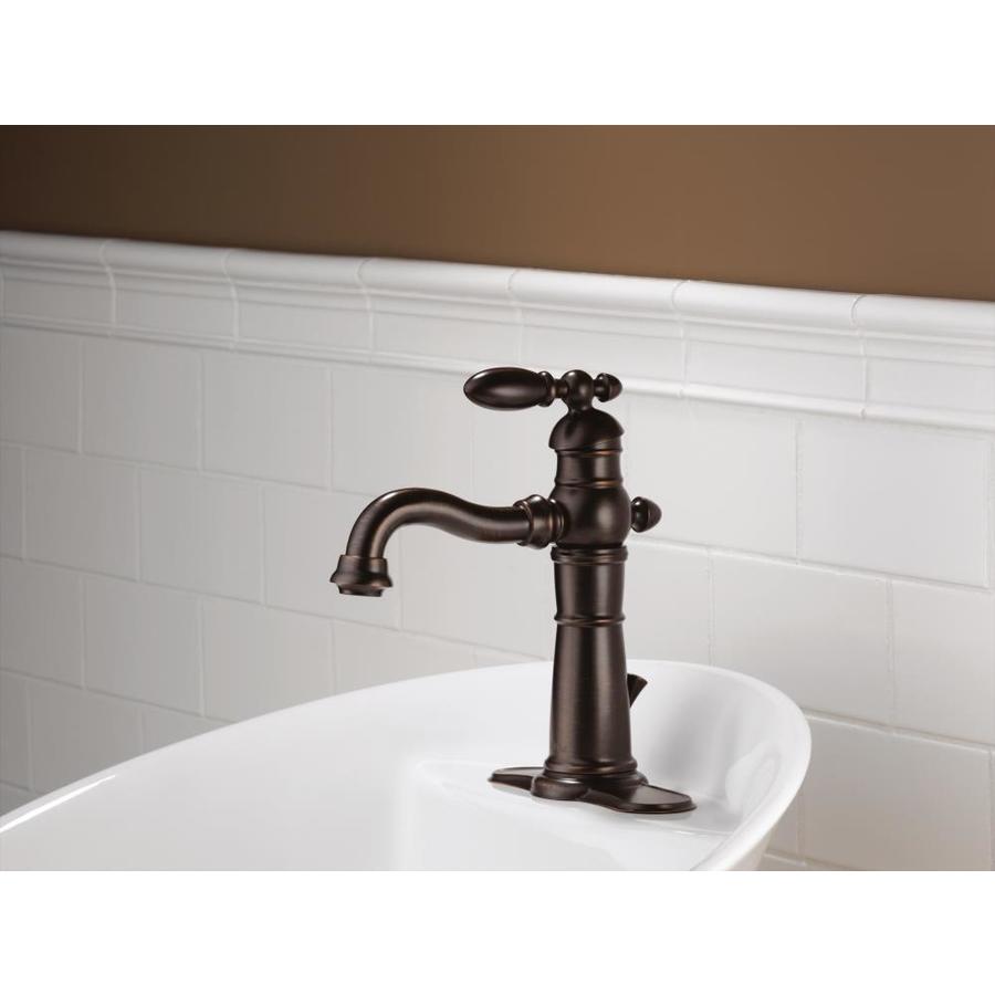 Delta Victorian Venetian Bronze 1 Handle 4 In Centerset Watersense Bathroom Sink Faucet With 9528