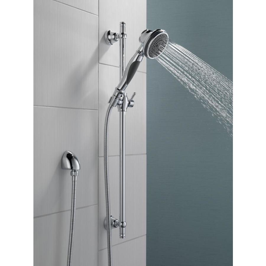 Delta Polished Brass 3 Spray Handheld Shower 175 Gpm 66 Lpm In The Shower Heads Department 