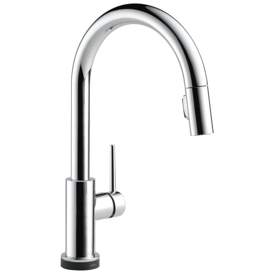 Shop Delta Trinsic Touch2O Chrome 1-Handle Pull-Down Sink ...