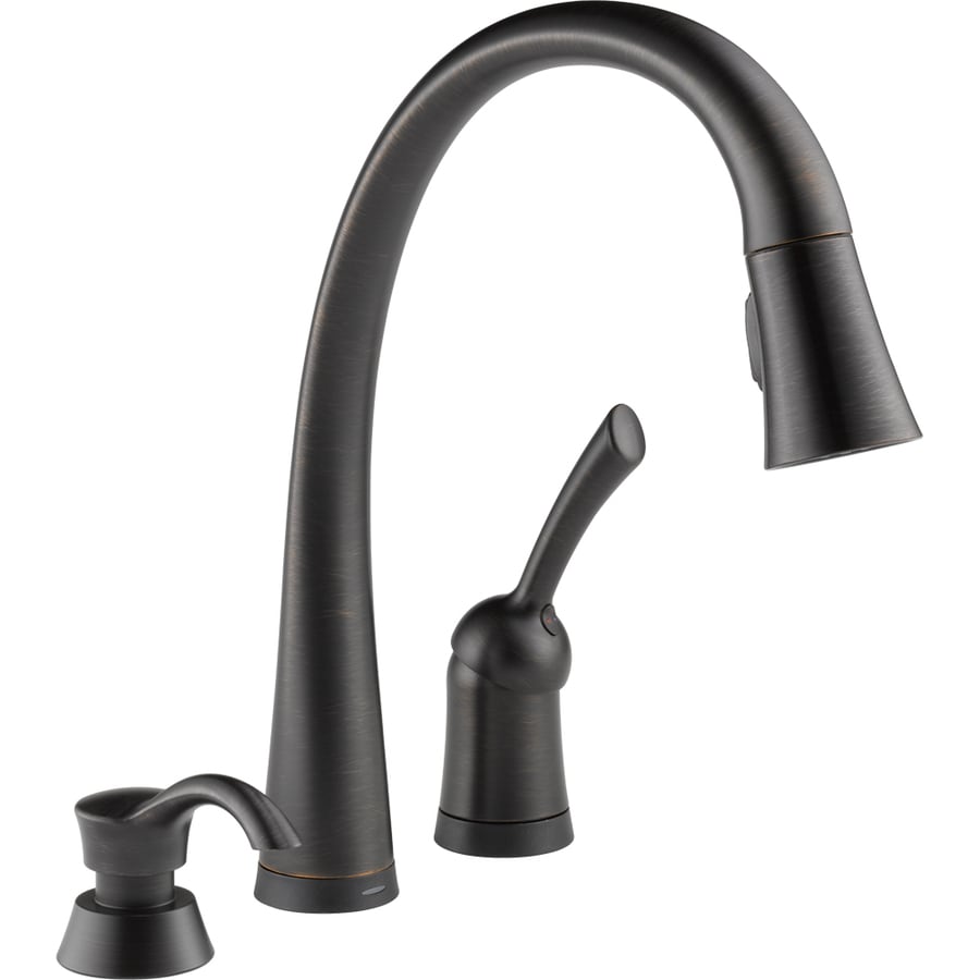 Shop Delta Pilar Touch2O Bronze 1Handle PullDown Touch Kitchen Faucet at