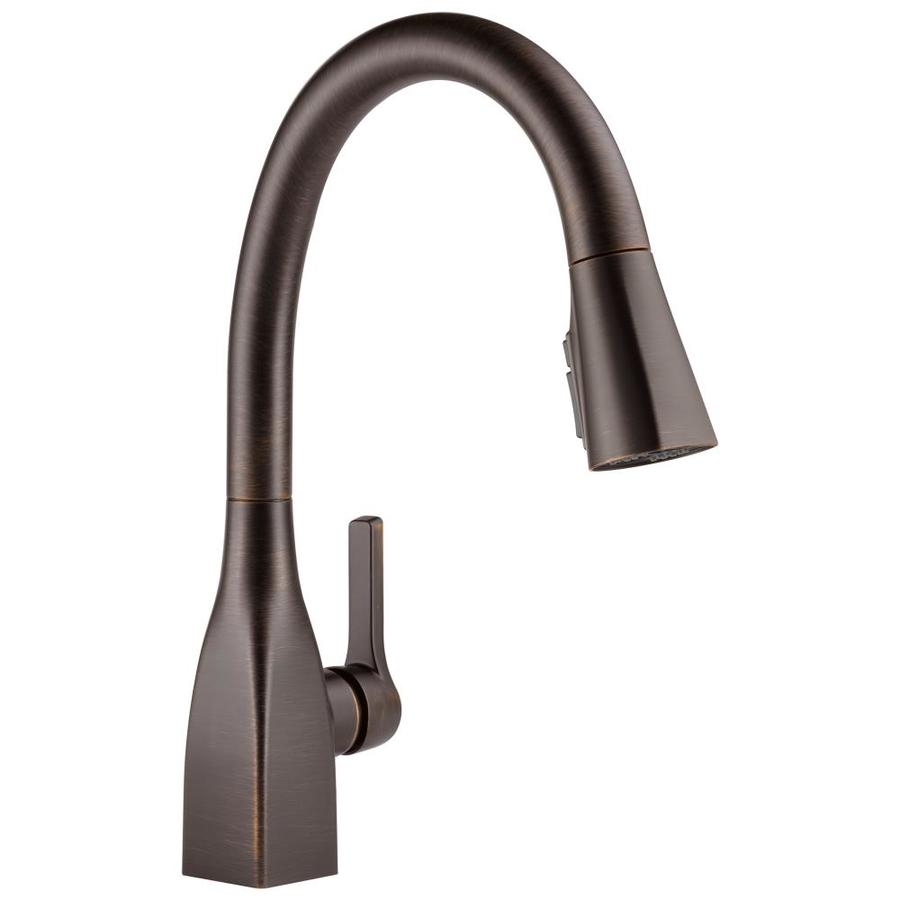Delta Mateo Venetian Bronze 1 Handle Deck Mount Pull Down Handle Kitchen Faucet In The Kitchen Faucets Department At Lowescom