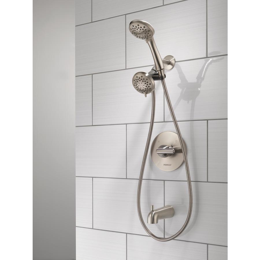 Peerless Dulcet Brushed Nickel 1Handle Bathtub and Shower Faucet in