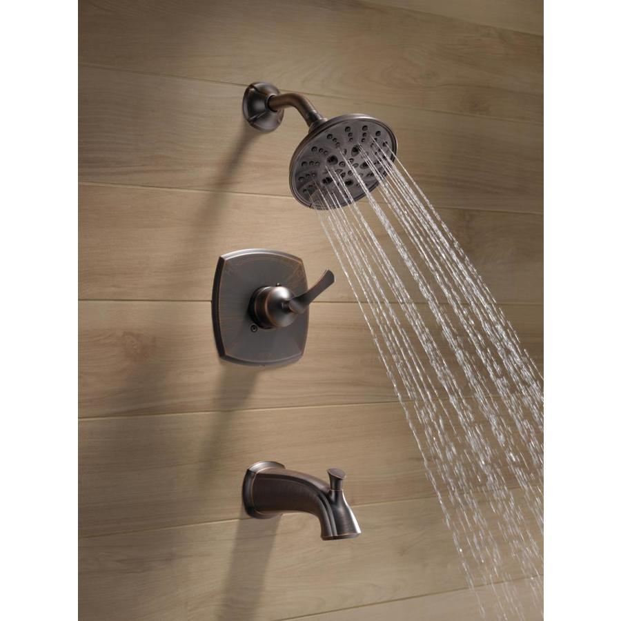 Delta Sandover Venetian Bronze 1-Handle Bathtub and Shower Faucet in