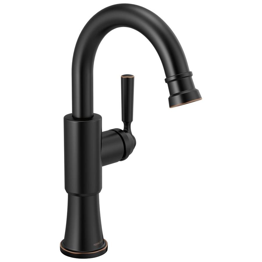 Peerless Westchester Oil Rubbed Bronze 1 Handle Deck Mount Bar And Prep Handle Kitchen Faucet Deck Plate Included In The Kitchen Faucets Department At Lowescom